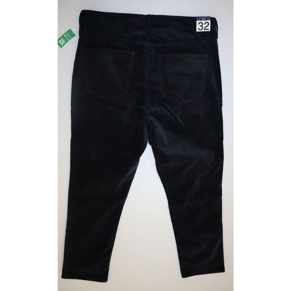 Gap Women's Sz 32 / 14 R Black Velvet Vintage Slim High Rise Jeans $80 - Picture 2 of 7